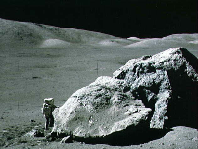 La Luna es el nico cuerpo extraterrestre que ha sido pisado por el hombre. Tomada de nssdc.gsfc.nasa.gov