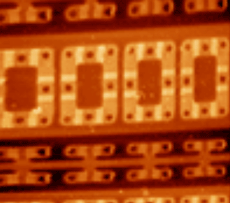 Interior de un chip.