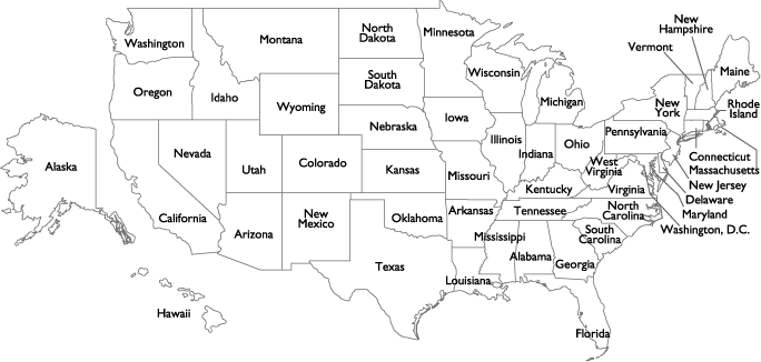 usa state names