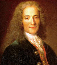Voltaire, uno de los pocos pensadores franceses del siglo XVIII que se mostraban partidarios de una concepcin relativista de la historia humana