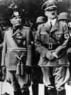 Mussolini y Hitler en la ocupada Yugoslavia