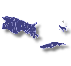 Mapa del Distrito Senatorial de Carolina