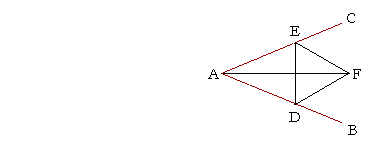 To bisect an angle