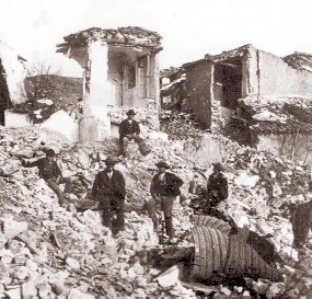 Daos ocasionados por el terremoto de Arenas del Rey (Granada) el 25 de Diciembre de 1884.