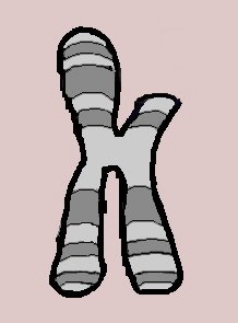 Cromosoma con deleción al que le falta un fragmento.